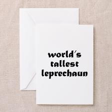 World's tallest leprechaun Greeting Card for