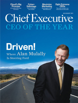 alan mulally was named ceo of the year by chief executive magazine you ...