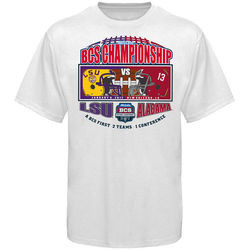 ... National Championship Game Dueling Bound Sayings T-Shirt - White Tee