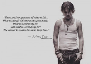 Four Questions Of value in Life – Johhny Depp
