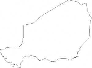 Blank Outline Map of Africa