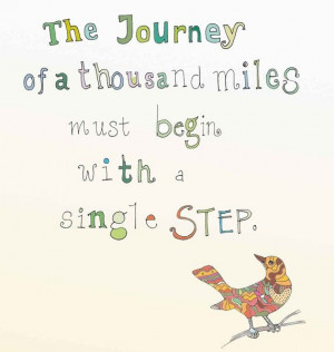 one step at a time...