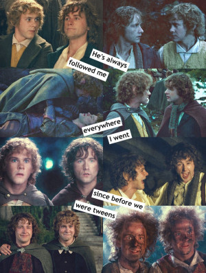 Merry and Pippin. I ACTUALLY REMEMBER THIS FROM THE BOOK! :D 10 year ...