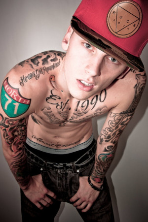 Cleveland rapper Machine Gun Kelly (real name Colson Baker) was ...