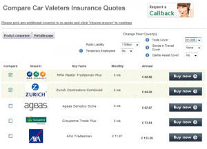 Car Valeters insurance comparison tool compares multiple online quotes ...