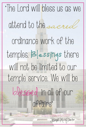 Here are some quotes I put together with some temple pictures for our ...