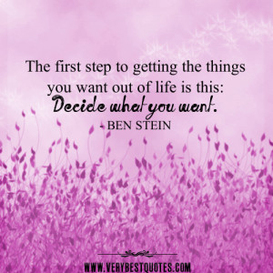 Decide what you want – Positive Quotes