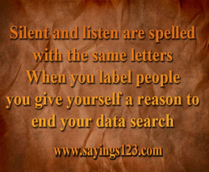 Silent and listen are spelled