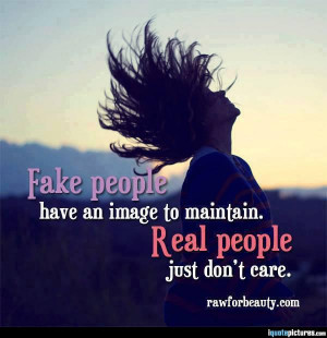 Fake People / Real People