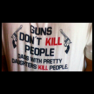 bang bang, gun, kill, love, people, pretty girls, quotes, shirt