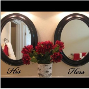 Details about His Hers wall saying quote decal vinyl lettering word
