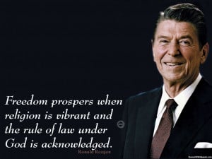 Ronald Reagan Freedom, Religion Quotes Images, Pictures, Photos, HD ...