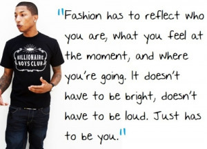 Fashion has to reflect who you are, what you feel at the moment, and ...