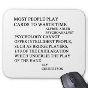 FAMOUS DUPLICATE BRIDGE QUOTE MOUSE PADS