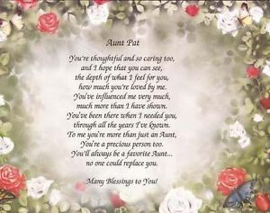 Aunt Poems http://www.ebay.com/itm/Personalized-Poem-Print-for-Aunt ...