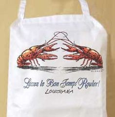 apron - 'laissez le bon temp rouler' (cajun french for 'let the good ...