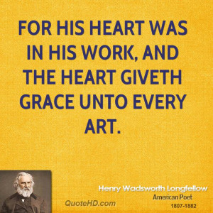 Henry Wadsworth Longfellow Art Quotes