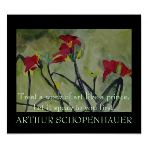 Arthur Schopenhauer Quote - POSTER
