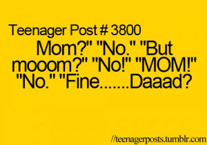 dad, funny, mom, mum, parents, phrases, quotes, saying, true