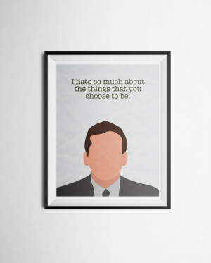Quote Poster of Michael The Office Michael Scott Print