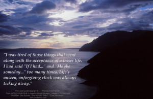QUOTE Greek sunset - time passing by b