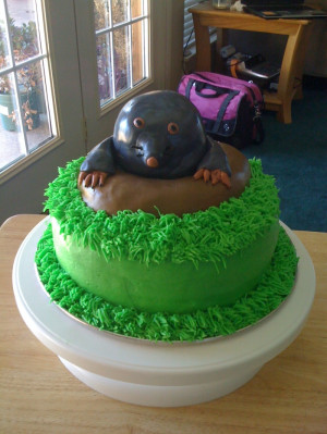 Mole Day Green Cake