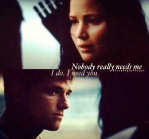 Hunger Games Quote / Catching Fire / Peeta / Katniss