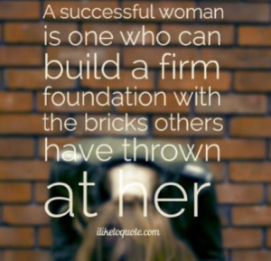 Successful women quote.