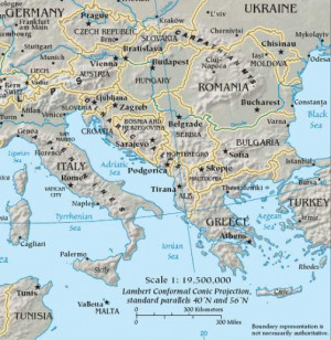 Ancient Greece Balkan Peninsula Map
