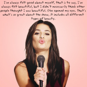 factsaboutyou:Lea Michele quote.