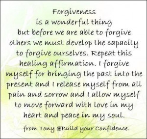 forgive myself