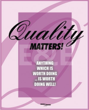 Manufacturing Quality Poster