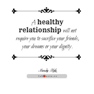 Mandy hale a healthy relationship quote