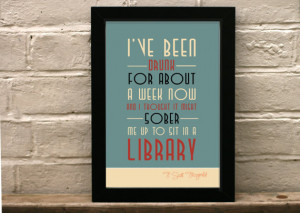 Great Gatsby Quote print - Art deco print - I've been drunk for about ...