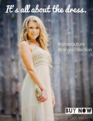 NINA COUTURE Luxury Fashion Dresses for Prom Wedding and Bridesmaids.