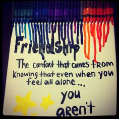 ... love the quote under the crayons more friendship quotes on canvas
