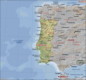 Kaart Van Portugal Picture