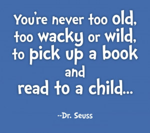 Dr Seuss quote to put by Kaedyn's book shelf