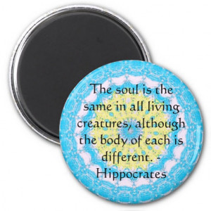 Hippocrates Animal Rights Quote Magnets