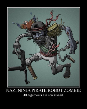 nazi ninja pirate robot zombie