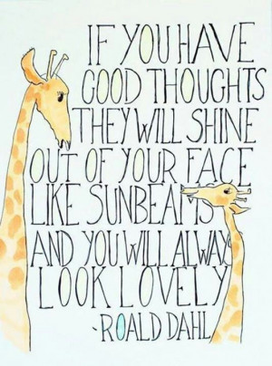 Roald Dahl positivity quote