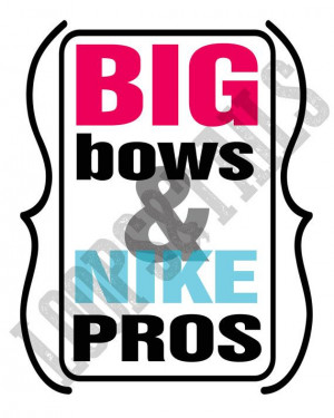 Big Bows and Nike Pros... Cheer printable