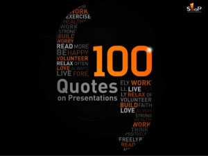 100 Quotes on Presentations by SOAP