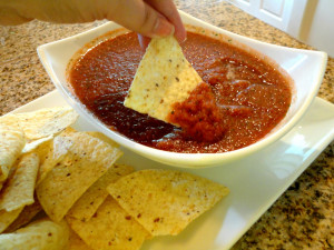 Isn't salsa wonderful? Easy peasy. Full of flavor. Relatively healthy ...