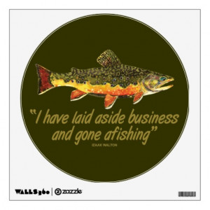 Izaak Walton Fishing Quote Wall Decals