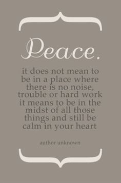 Peace, Quote