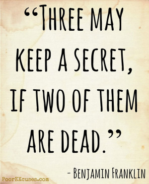 What Secrets Should You Keep to Yourself?