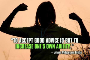 Ability quotes to accept good advice