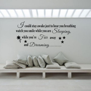 Far-Away-And-Dreaming-Fine-Quality-Vinyl-Black-Wall-Sticker-Love ...