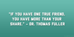 dr thomas fuller quote 37 Enlivening Quotes About Best Friends